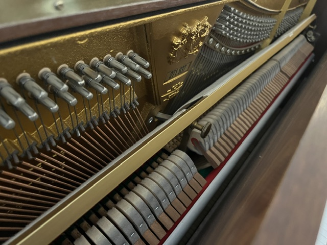 Mechaniek en stemwervels van de Schimmel 128 T